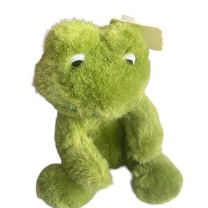Aunt Ginnies Green Plush Frog collection